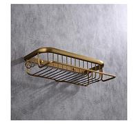 Panier en Laiton, carré Antique, Panier à Un Seul Couche, Salle de Bain de l'hôtel, Porte-Toilettes, Porte-Serviettes, Accessoires de Salle de Bain, Dessin Antique WFJ