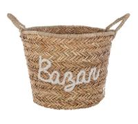 Panier en osier blanc D41cm - Atmosphera createur d'interieur