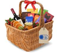 Panier en osier - CREATIVE HOME - Rectangulaire - Marron - 42x32x40cm - 100% Naturel - Durable