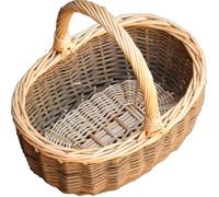 Panier en osier Mini panier de courses vert Hollander