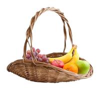 Panier En Osier - Panier De Courses En Osier - Corbeilles Osiers Avec Anse - Paniers En Rotin - Paniers De Mariage En Paille - Pour Fruits, Fleurs, Pour Bonbons, Mariage, Fête De Pâques