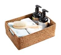 Panier en osier, paniers pour l'organisation, panier de rangement avec poignées intégrées, étagères à la jacinthes