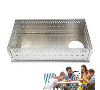 Panier en pierre pour sauna, support de pierre de sauna, panier à charbon de bois en acier inoxydable pour sauna, support de poêle à bois, accessoires de poêle, poêle à bois extérieur,
