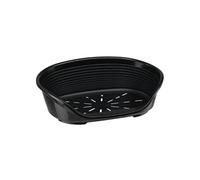 Ferplast Panier chien et chat Siesta Deluxe 100% plastique respirant antidérapant 49x36x17,5cm Noir