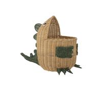 Panier en rotin beige, forme dinosaure, rangement - Bloomingville, Eddi - 57x37x48 cm