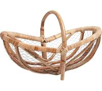Panier en rotin et grillage