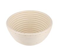 Panier en rotin rond pour pâte à pain de style européen, naturel, non toxique, pour aliments sains, sûr, outil de cuisson artisanal pour boulangers à domicile, chefs, matériau en (18 * 9 cm)