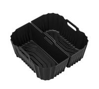 Panier en Silicone pour Air Fryer,Accessoires de Cuisine et Pâtisserie - Tapis Réutilisable pour Friteuse sans Huile, Cuisson, Four, Préparation des Repas, Restaurant, Cuisine