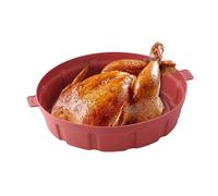 Panier en silicone pour friteuse à air - Revêtement de cuisson réutilisable avec poignées anti-brûlures | Accessoire de cuisine antiadhésif pour four, micro-ondes, friteuse, cuisine, four
