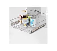 Panier en treillis métallique 2 pcs 500 mm Argenté