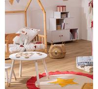 Panier Enfant Pliable En Jute Et Roseau - Lion Marron TU
