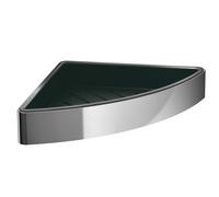 panier éponge d'angle emco loft, fixation murale cachée, insert en plastique