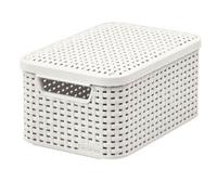 Panier et couvercle Curver Rattan Style M cuisine chambre électroménager