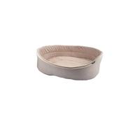 Love Story - Panier Filou avec intérieur doux pour chien et chat - Ecru - Long 50 cm