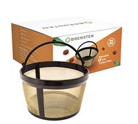 Panier filtrant réutilisable de 4 tasses avec fond fermé pour cafetière et cafetière MrCoffee - Filtre de rechange permanent compatible avec les filtres Mr Coffee Gold style panier