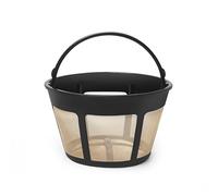Panier filtrant réutilisable de 8 à 12 tasses avec fond en maille pour cafetière et cafetière MrCoffee - Filtre de rechange permanent pour filtres Mr Coffee doré