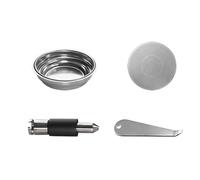 Panier filtre à café en acier inoxydable avec buse de distribution d'eau pour un nettoyage facile