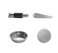 Panier filtre à café en acier inoxydable pour expresso - Buse à vapeur professionnelle - Convient pour plusieurs machines - Buse vapeur en acier inoxydable