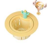Panier Filtre Drainage d'Évier Cactus,Design Créatif À Vidage par Pression Cactus Mignon,Panier Filtre pour Lavabo, Salle De Bain, Domicile - pour Dortoir, Appartement, Hôtel, Salle De Bains