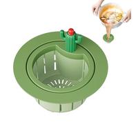 Panier Filtre Drainage d'Évier Cactus - Vidage par Pression Anti-Obstruction Design Mignon Cactus - Panier Filtre pour Lavabo, Salle De Bain, Domicile | pour Maison, Dortoir, Bureau, Bain, Hôtel Et