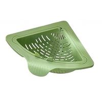 Panier Filtre Évier Magnétique Triangle Sans Perçage w | Coins d'Évier, Aimants Intégrés, Filtre Déchets, Porte-Éponge, ABS,(Green1)