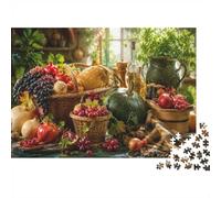 Panier Fruits Légume 1000 Pièces Mini Puzzle pour Adolescents Éducatif | 52x38cm Papier Décor Maison Coupe Précise Cadeau Anniversaire Activité De Groupe
