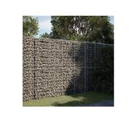 Panier gabion avec couvercle 250x100x200 cm fer galvanisé, mur en gabion, mur de soutènement en gabion, clôture en 3295228