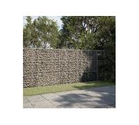 vidaXL Panier gabion avec couvercle 300 x 50 x 150 cm fer galvanisé