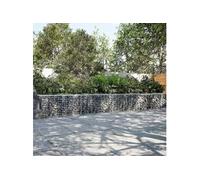 vidaXL Panier gabion avec couvercle 400 x 50 x 50 cm fer galvanisé 3295135
