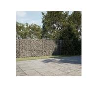 Panier gabion avec couvercle 600x50x150 cm fer galvanisé