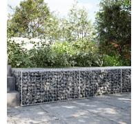 vidaXL Panier gabion avec couvercle 200 x 100 x 50 cm fer galvanisé
