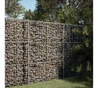 vidaXL Panier gabion avec couvercle 400 x 50 x 50 cm fer galvanisé 3295135