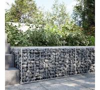 vidaXL Panier gabion avec couvercle 400 x 50 x 50 cm fer galvanisé 3295135