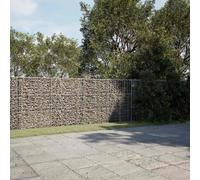 vidaXL Panier gabion avec couvercle 500 x 50 x 150 cm en fer galvanisé