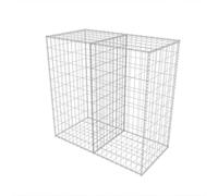 Panier gabion en acier 100 x 50 x 100 cm | Barrière pour jardin, construction et aménagement paysager | Panier métallique robuste avec galvanisation | Idéal comme brise-vue ou protection contre le
