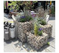 Panier gabion en acier galvanisé pour jardin, intimité, barrière de roche extérieure, mur de soutènement en pierre, solution efficace de protection des racines