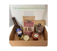 PANIER GARNI - Colis gourmand - Panier cadeau - Coffret : la Box des Hauts-de-Seine. Découvrez 5 produits de qualité issus de l'artisanat de ce département !