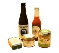 PANIER GARNI - Colis gourmand - Panier cadeau - Coffret - La Box des Yvelines (78) : 5 produits de qualité issus de l'artisanat local de cette région pour vos cadeaux d'anniversaire.