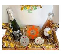 PANIER GARNI - Colis gourmand - Panier cadeau - Coffret : le panier de Noël avec de fines bulles !