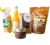 PANIER GARNI/PANIER CADEAU/PANIER GOURMAND/COFFRET GOURMAND/BOX GOURMANDE - La Box Gourmande sucrée : 5 produits de qualité fabriqués par des artisans de la région Île de France