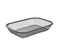 Navaris Panier Grill pour Four - Panière en Acier Inoxydable air Chaud antiadhésif et Rotatif - 37 x 27,50 x 7 cm - Frites Cuisses de Poulet Poisson