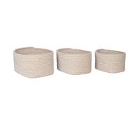 Panier House Nordic Cadima (x3) Beige 18x23x13 cm