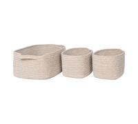 Panier House Nordic Teixo (x3) Beige 23x33x13 cm