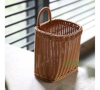 Panier imitation vigne avec cadre en métal pour le stockage des oignons et de l'ail, convient pour une utilisation en cuisine et décoration murale (B)