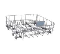Panier inférieur avec roulettes et poignée (52,5 x 52,5 x 17,3 cm) pour lave-vaisselle BEKO, Altus - 1766810083