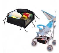Panier inférieur de poussette de bébé, mallette de rangement de landau Shopping Poussette réglable Buggy Organisateur Sac Poussette Accessoires