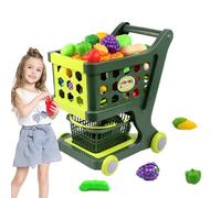 Panier Jouets de jeu d'imagination - Mini jouets d'épicerie pour , chariot de jeu de rôle robuste | Chariot de jeu fantastique pour tout-petits, jeux de rôle au design léger pour le Nouvel An