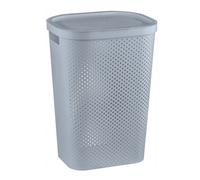 Curver Coffre à linge Infinity Dots 231008 – Plastique 60 L 44 x 36 x 61 cm Blanc