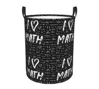Panier Linge J'Aime Les Mathématiques Premium Bac De Rangement Résistant Corbeilles À Linge Pour Buanderie Jouets 40X50Cm
