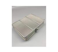 Panier Médical à Couvercle, Inox 304, Fil Métallique 5 mm pour Instruments | Double boucle, bords renforcés, surface lisse, entretien simple, hôpitaux, laboratoires et cabinets dentaires